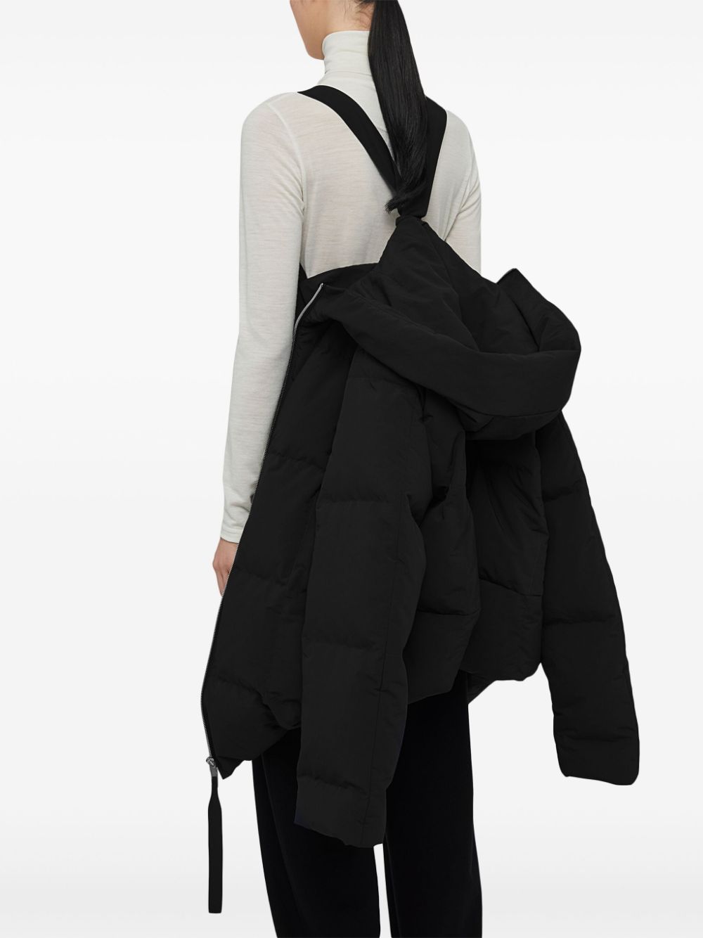 JIL SANDER Classic Hooded Quilted Jacket