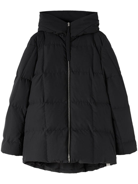 JIL SANDER Quilted Hooded Down Jacket for Women