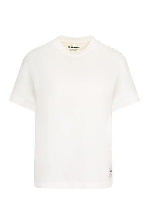 JIL SANDER Organic Cotton Ribbed T-Shirts Set of Three