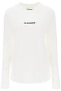 JIL SANDER Logo Print Relaxed Fit Long Sleeve T-Shirt - XS