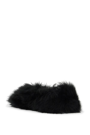 JIL SANDER Fur-Lined Slip-On Sandals - Women’s