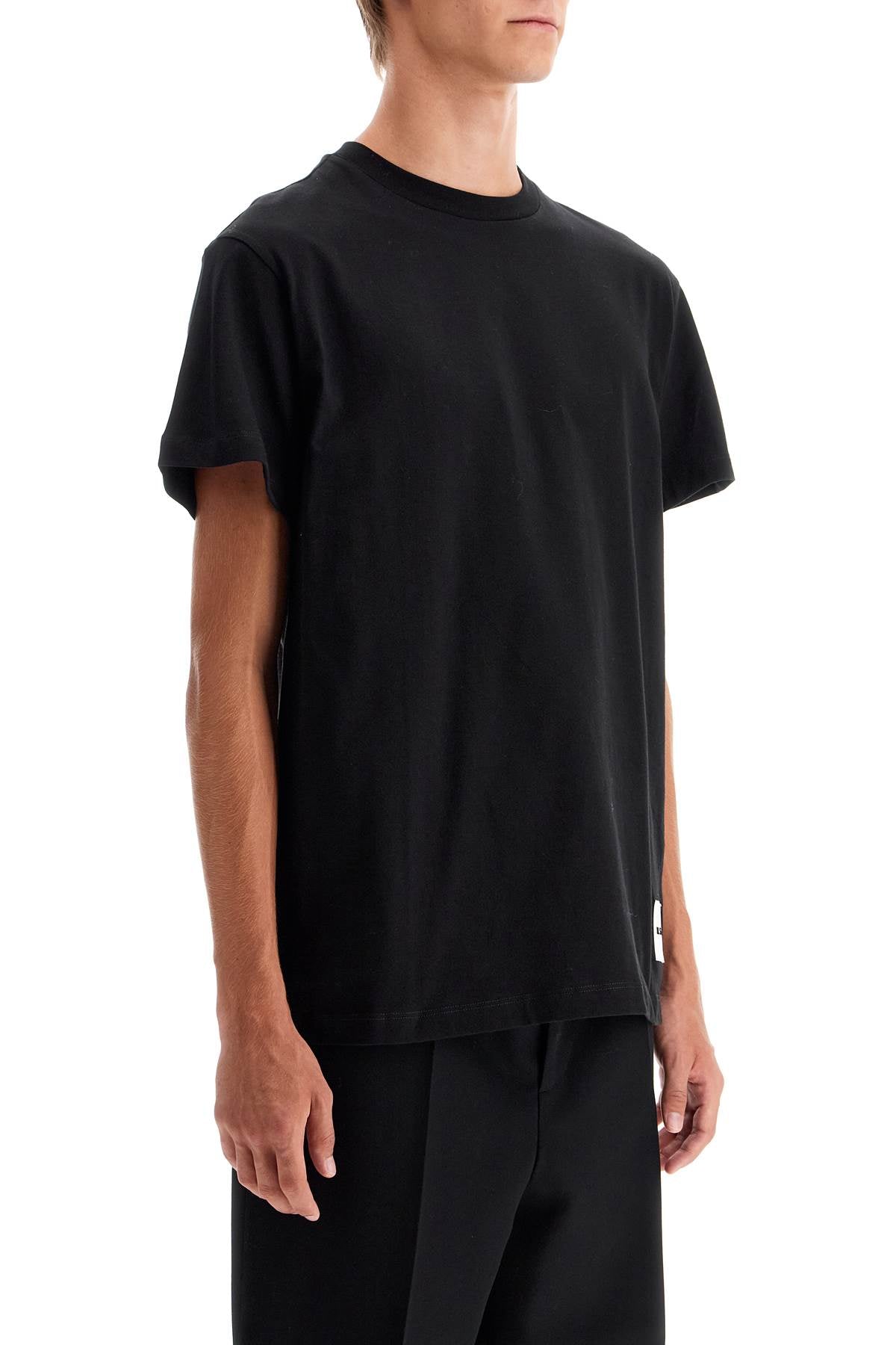 JIL SANDER Set of 3 Men's Cotton T-shirts in Black, Grey, and White for FW23