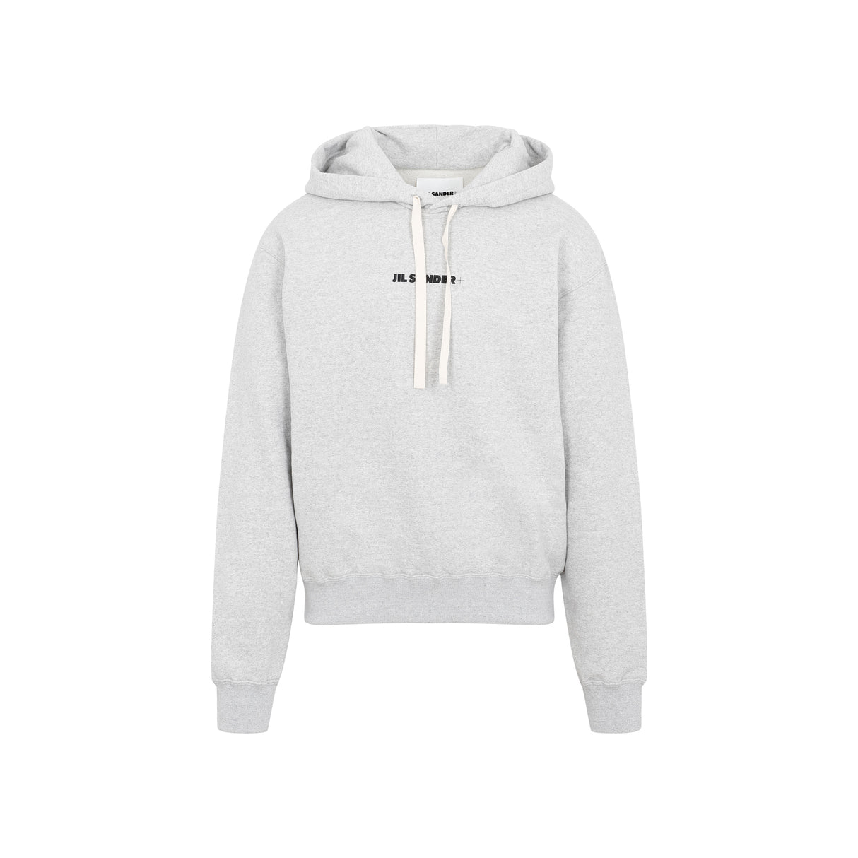 JIL SANDER Áo hoodie bông xám mini