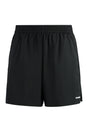 JIL SANDER Men's Black Techno Fabric Bermuda Shorts for SS24