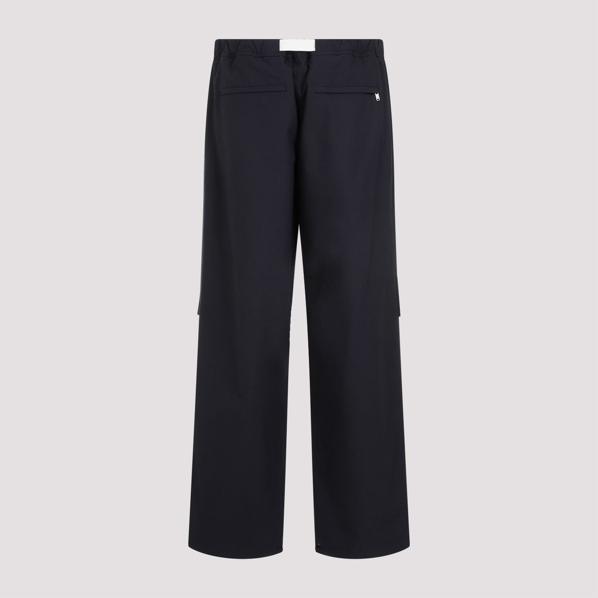 JIL SANDER Navy Cotton Trousers for Men | SS24 Collection