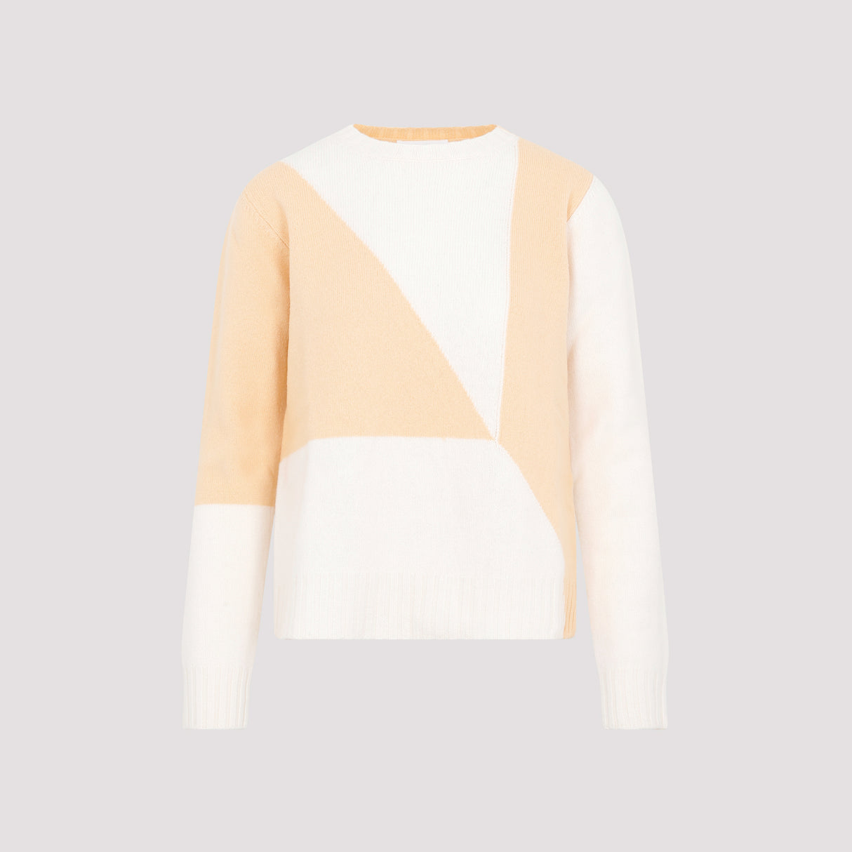 JIL SANDER Yellow & Orange Knit Wool Sweater for Women - SS23 Collection