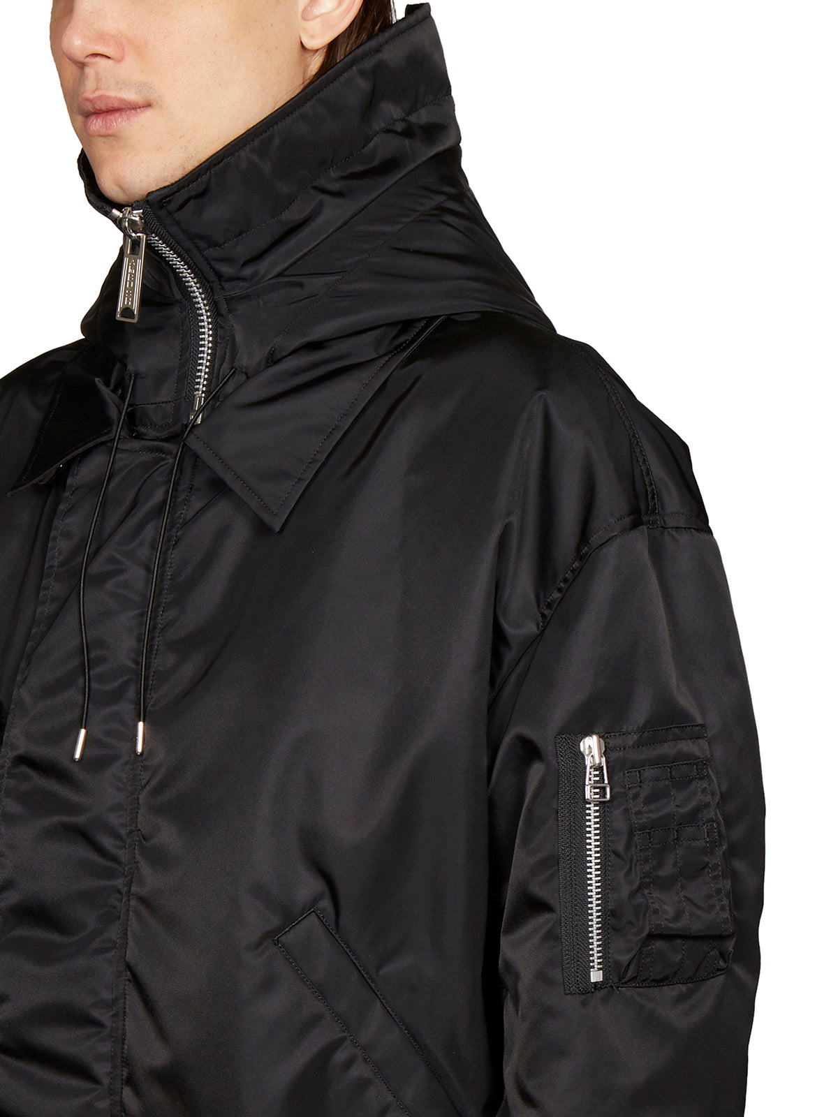 AMBUSH Men's Black Doubleface Sporty Jacket for SS24