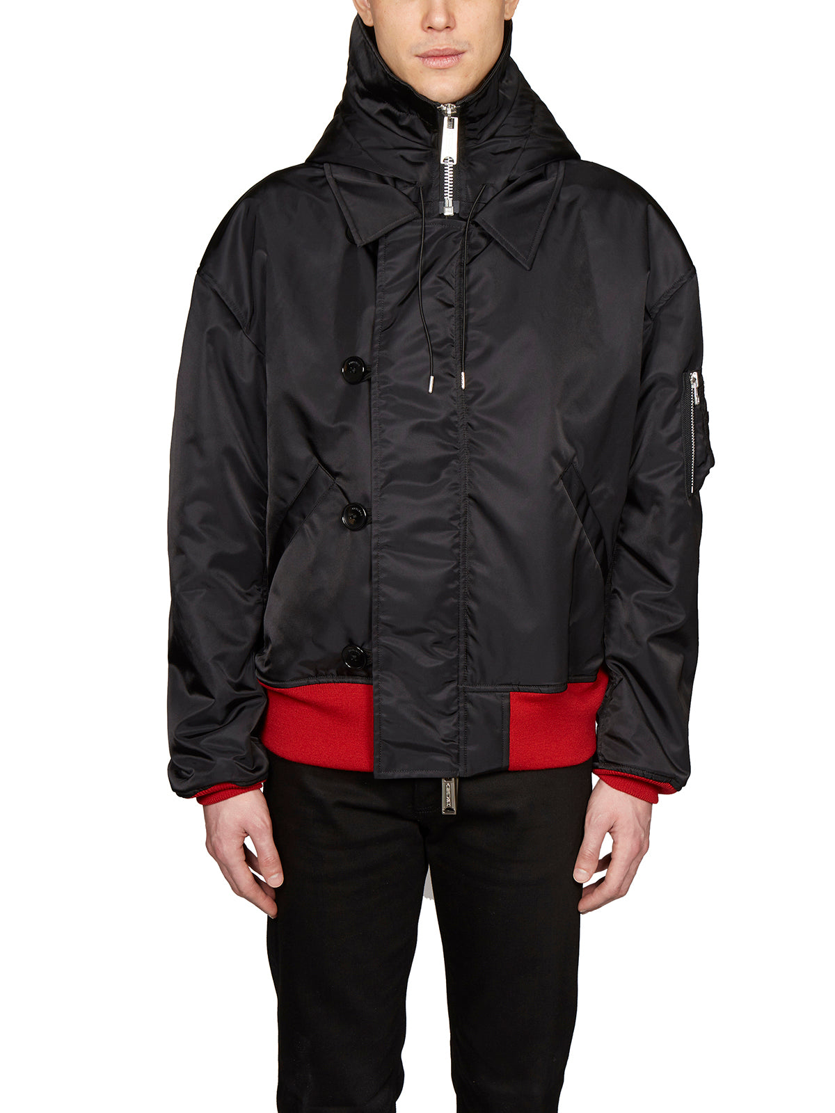 AMBUSH Men's Black Doubleface Sporty Jacket for SS24