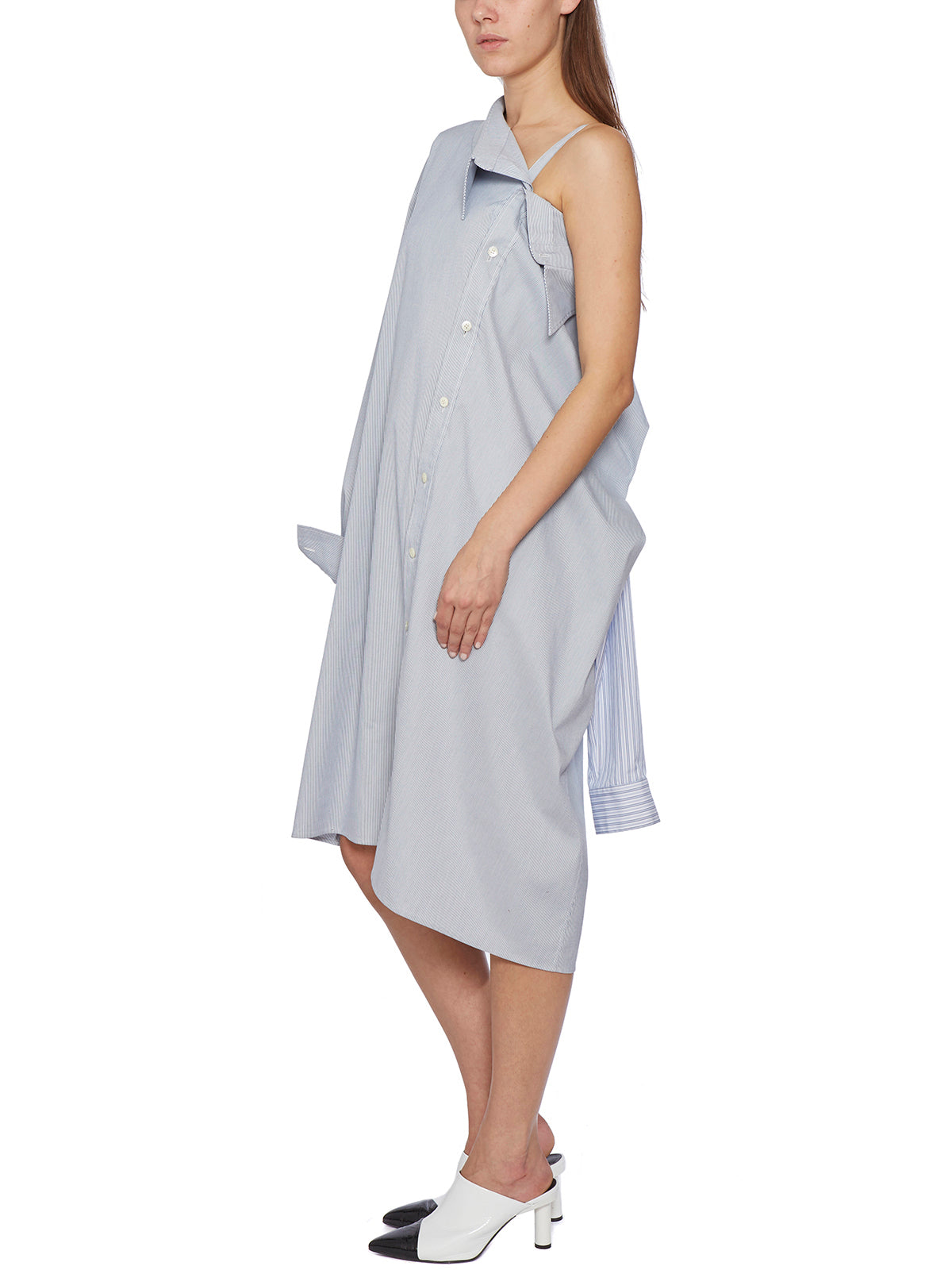 AMBUSH Blue Oversize Shirt with Front and Back Buttons for Women