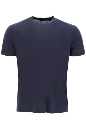 TOM FORD Men's Blue Short Sleeve Crew Neck T-Shirt for FW24