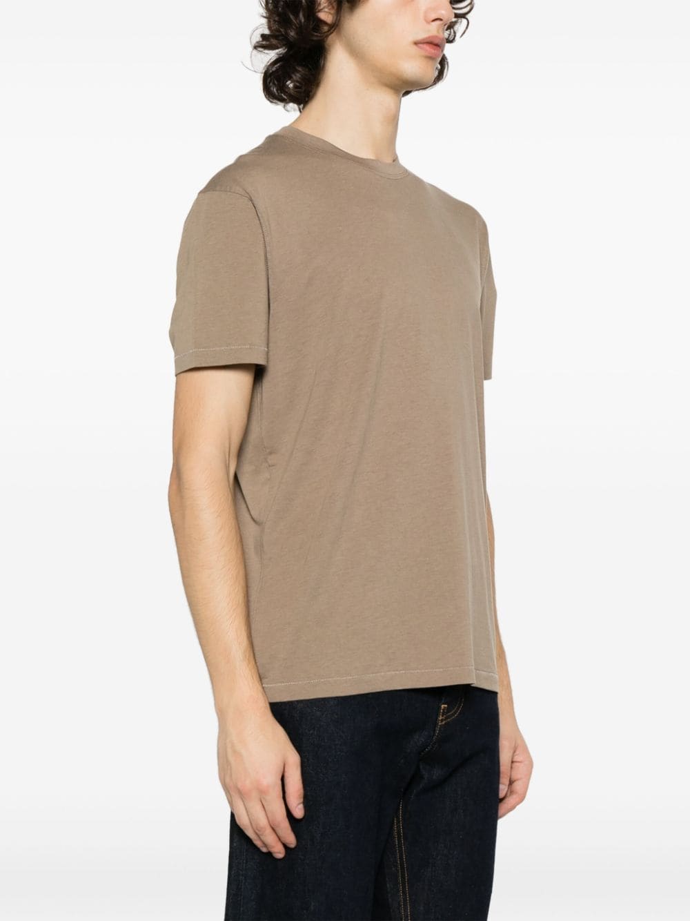 TOM FORD Men's Blue Short Sleeve Crew Neck T-Shirt for FW24