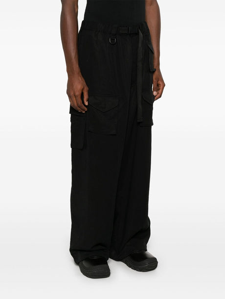 Y-3 Men's Full-Length Wide Leg Cargo Pants