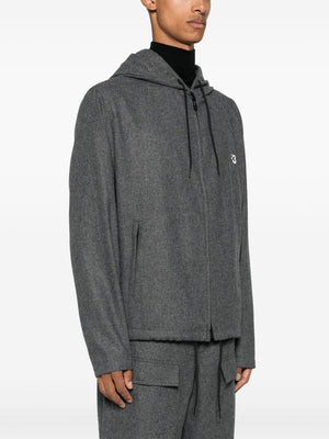 Y-3 Flannel Hooded Top for Men