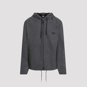 Y-3 Flannel Hooded Top for Men