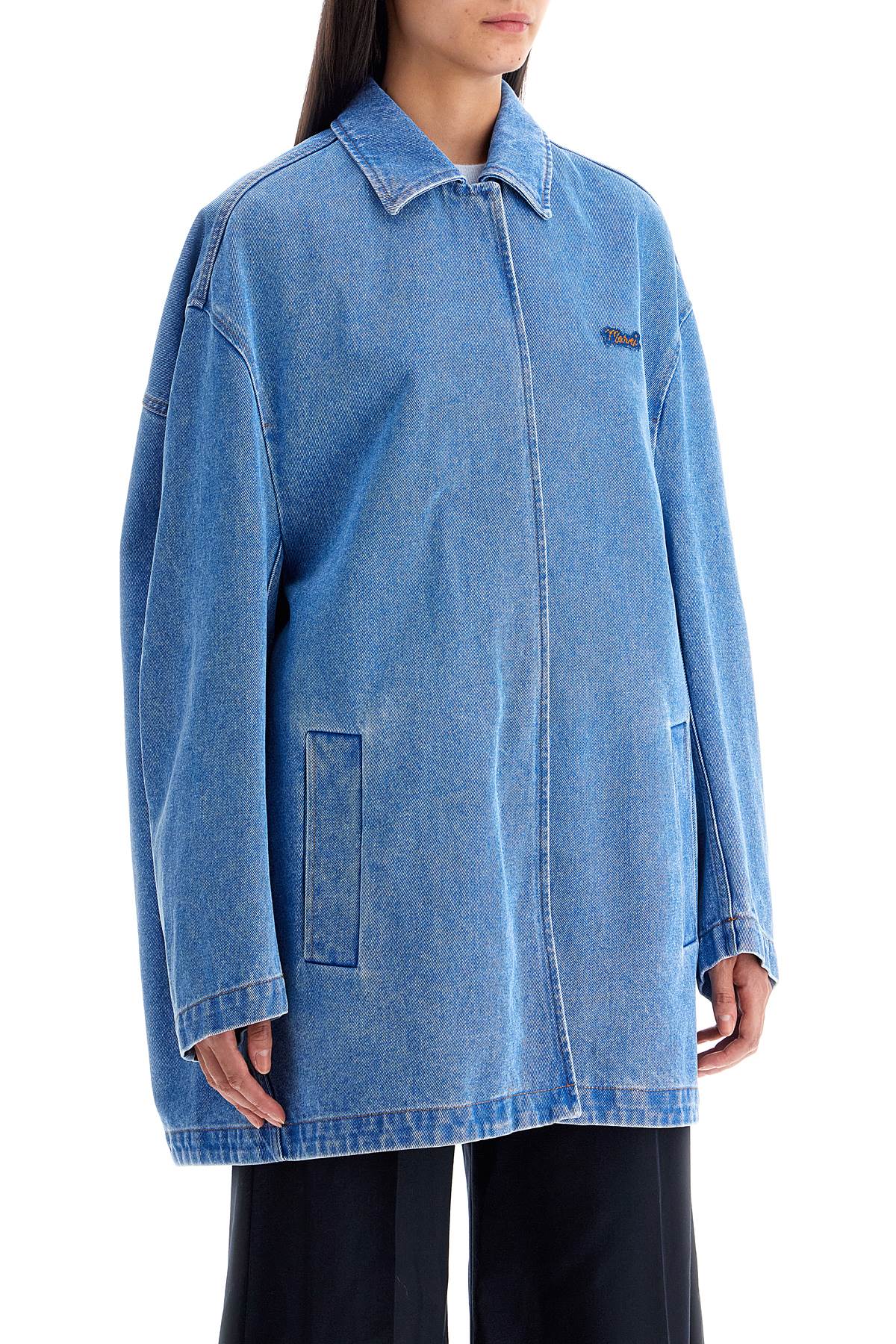 MARNI Oversized Organic Denim Cocoon Jacket