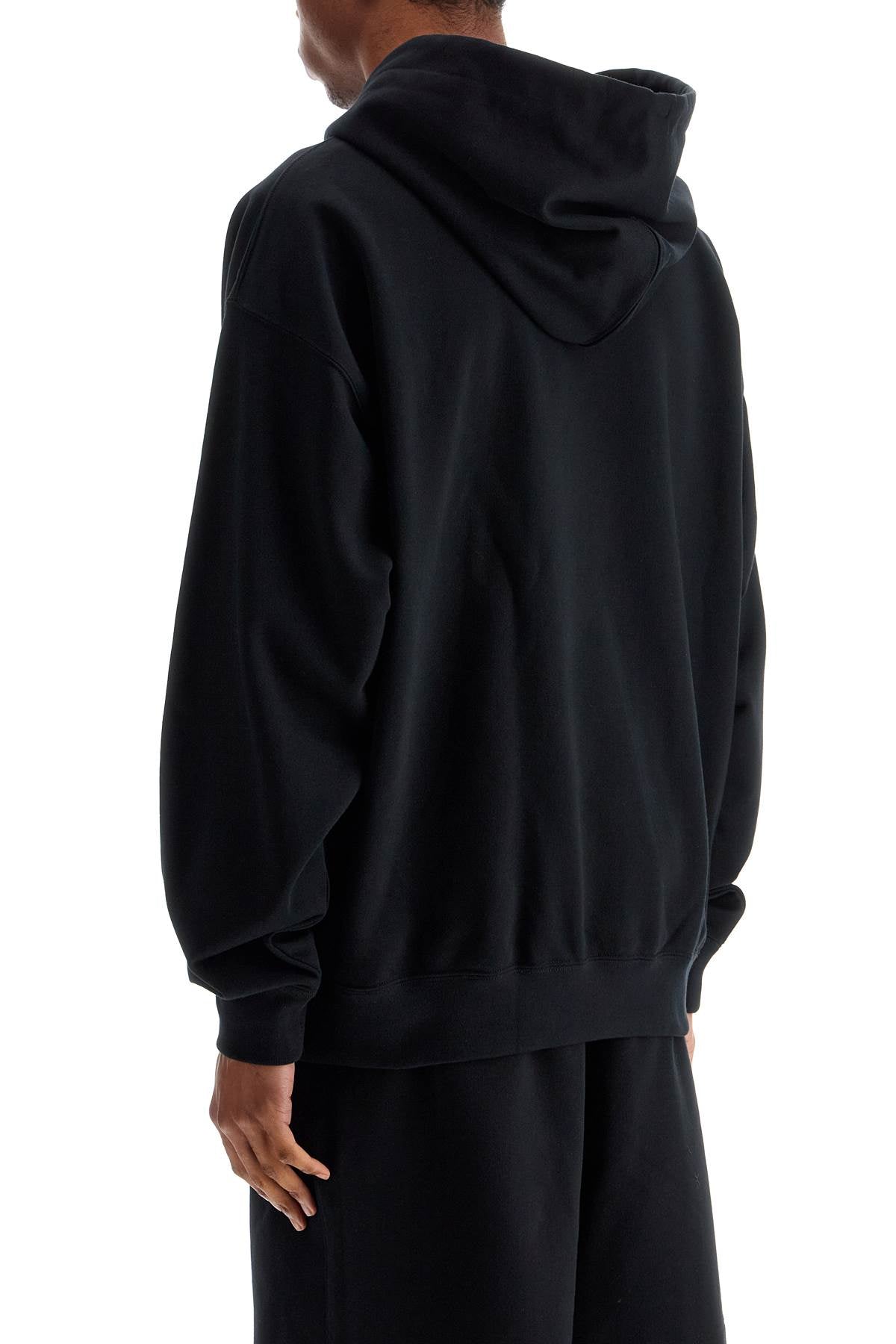 Y-3 Men's Loose-Fit Black Hoodie