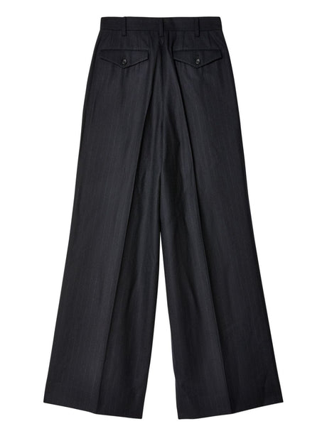 JUNYA WATANABE Pinstriped Wool Tailored Pants for Women