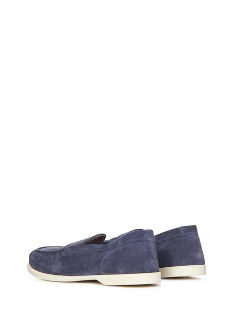 JOHN LOBB Men's Suede Loafers - Perfect for Spring Summer 25