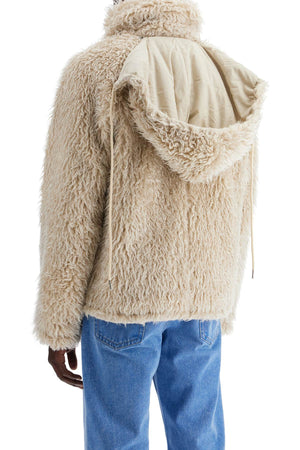 MARNI Luxurious Faux Fur Jacket with Detachable Hood