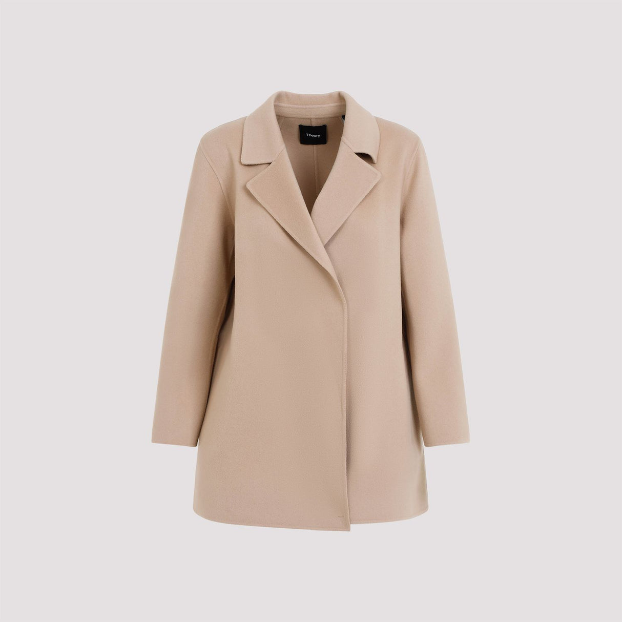 THEORY Elegant Double Layer Wool Cashmere Jacket for Women