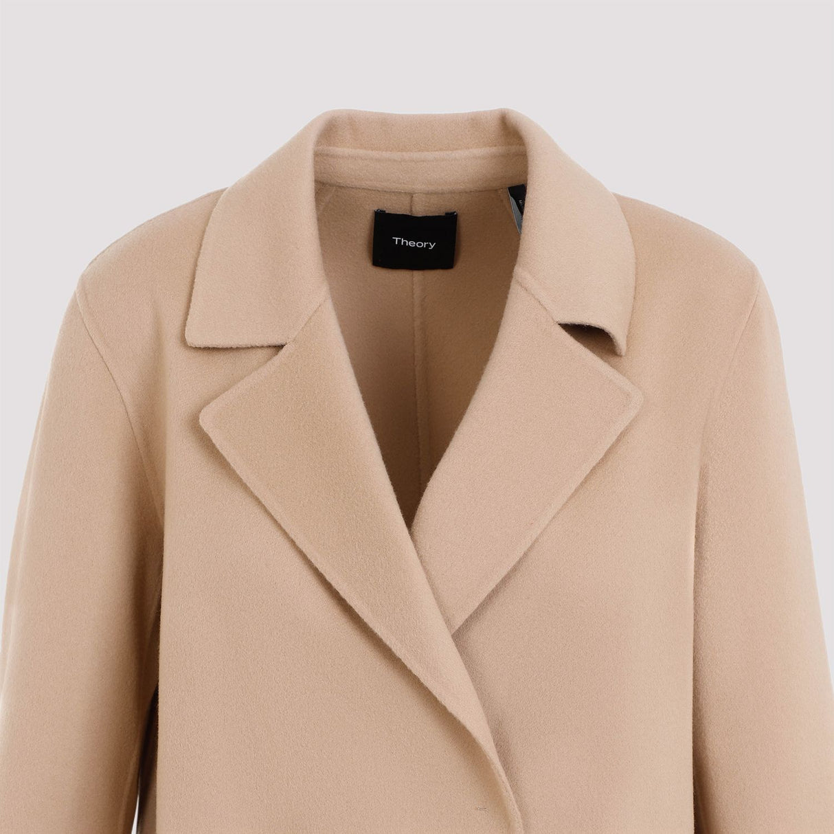 THEORY Elegant Double Layer Wool Cashmere Jacket for Women