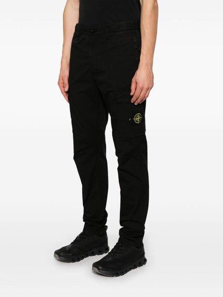 STONE ISLAND Men's Tapered Leg Cotton Cargo Trousers