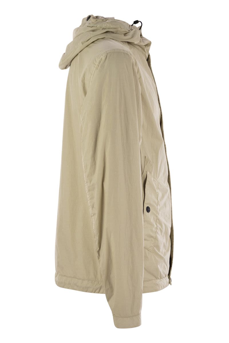 STONE ISLAND Windproof Hooded Jacket with Anti-Drip for Men