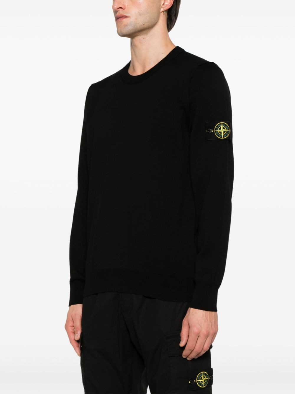 STONE ISLAND Cotton Crew Neck Sweater