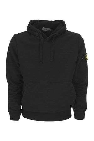 STONE ISLAND Relaxed Fit Men's Hoodie with Iconic Badge