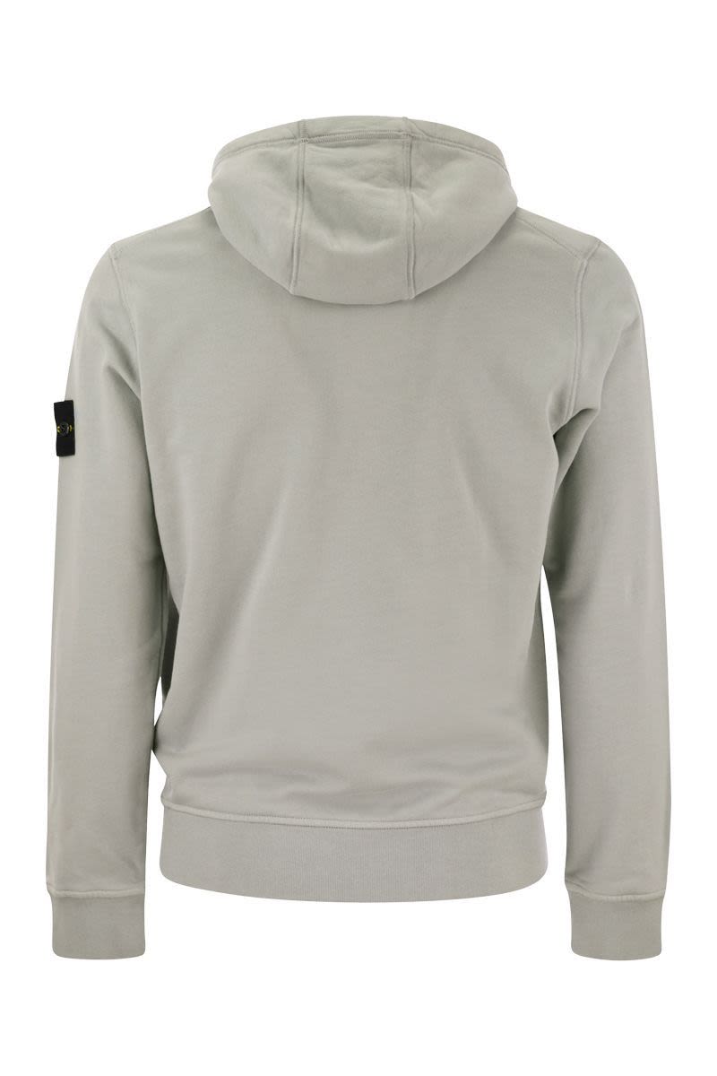 STONE ISLAND Relaxed Fit Men's Hoodie with Iconic Badge