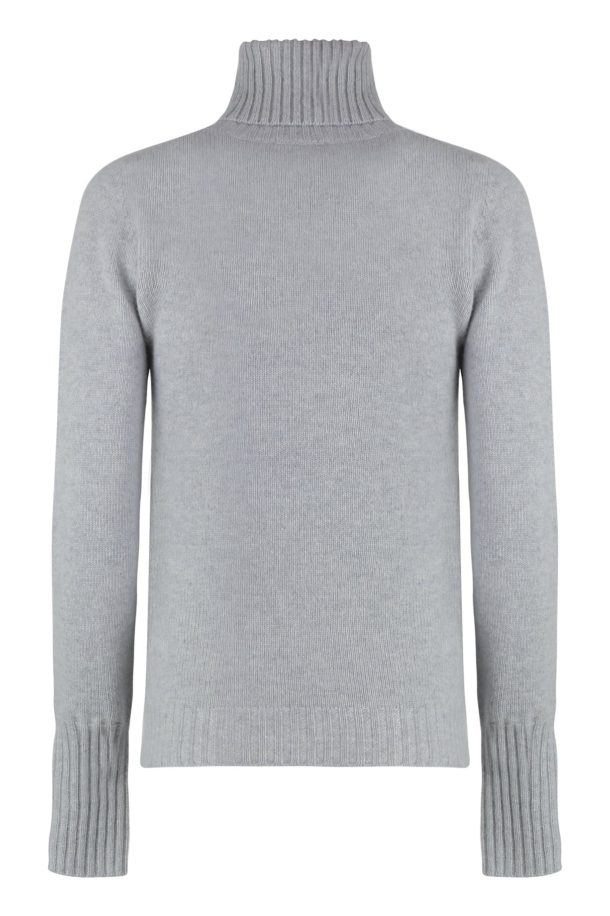 THE (ALPHABET) Ribbed Knit Cashmere Turtleneck Pullover