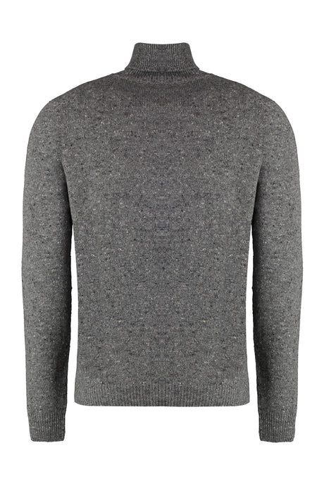 THE (ALPHABET) Cashmere Blend Turtleneck Sweater - Grey