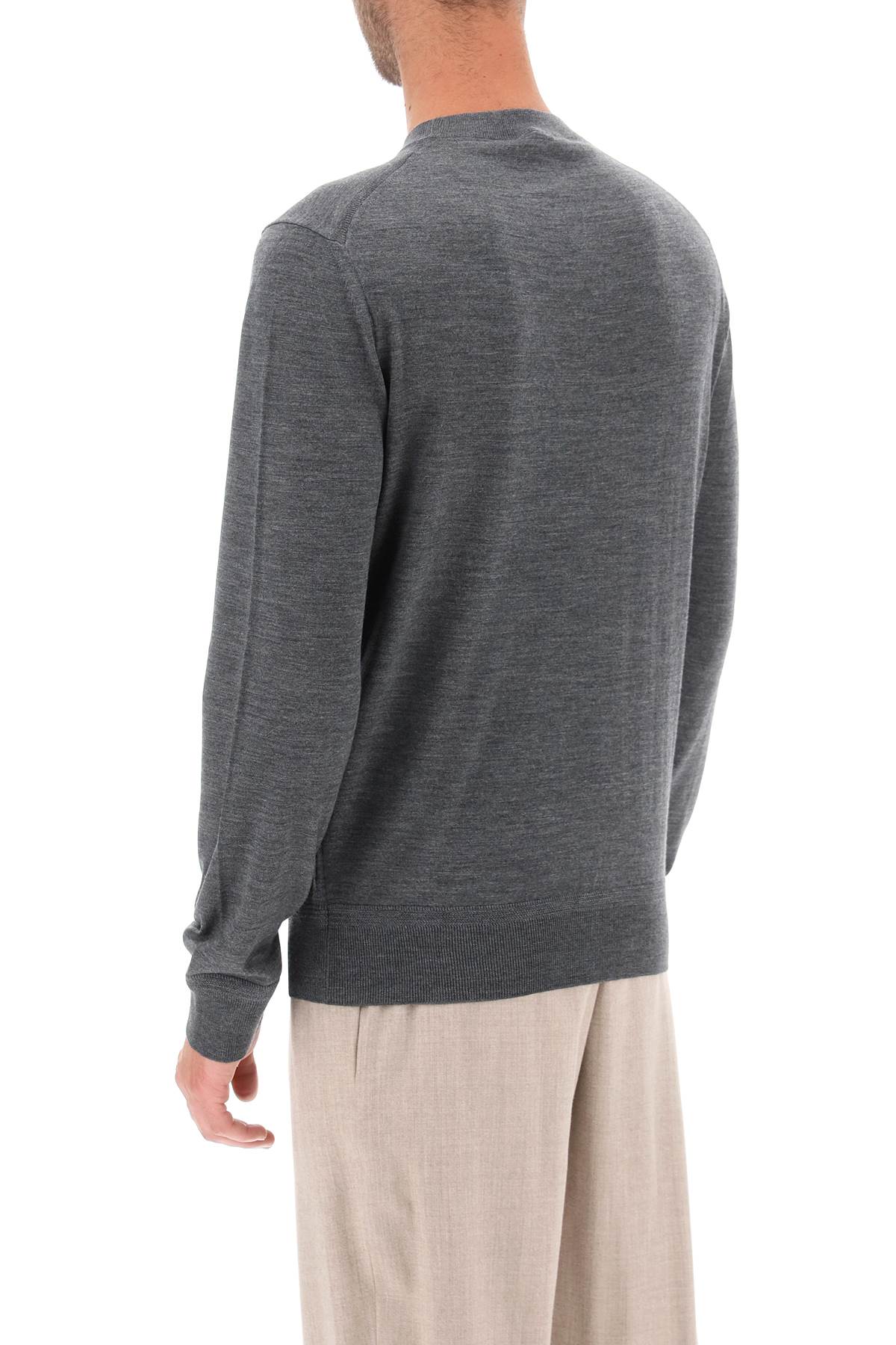 TOM FORD Luxurious Fine Wool Sweater in Grey for Men's Fall/Winter Wardrobe