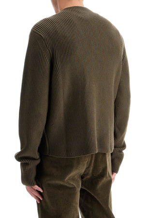 RIER Relaxed Fit Ribbed Wool Pullover Sweater - Size M