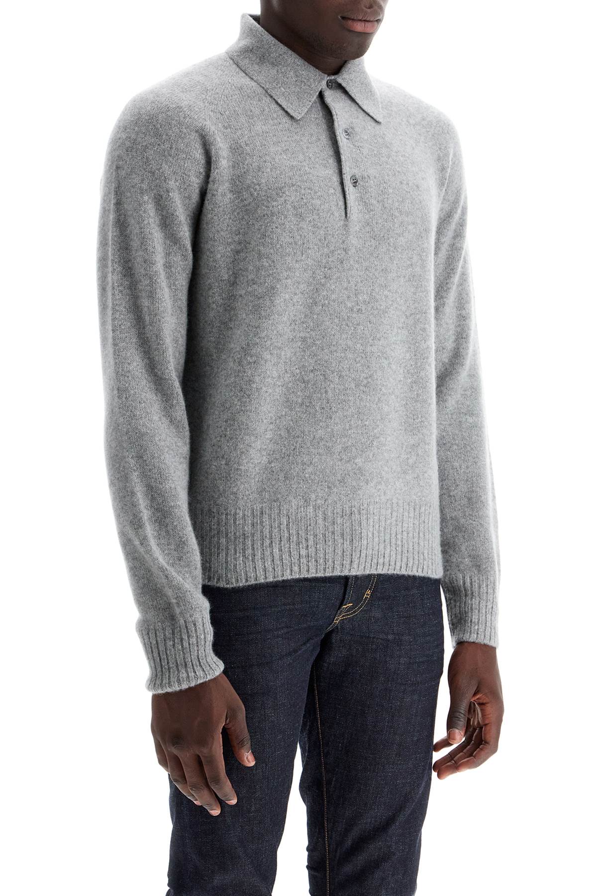 TOM FORD Luxury Cashmere Polo Pullover