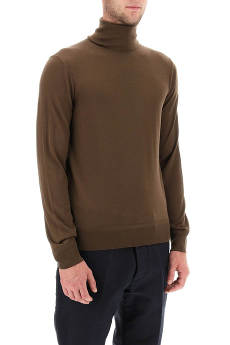 TOM FORD Fine Wool Turtleneck Sweater for Men - Lightweight and Luxurious