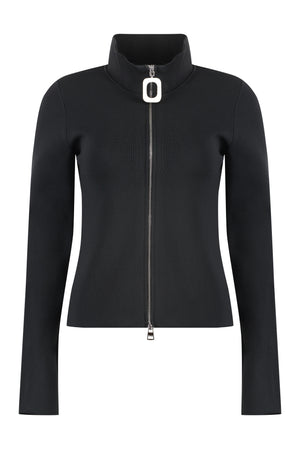 JW ANDERSON Elegant Zip-Up Knit Cardigan