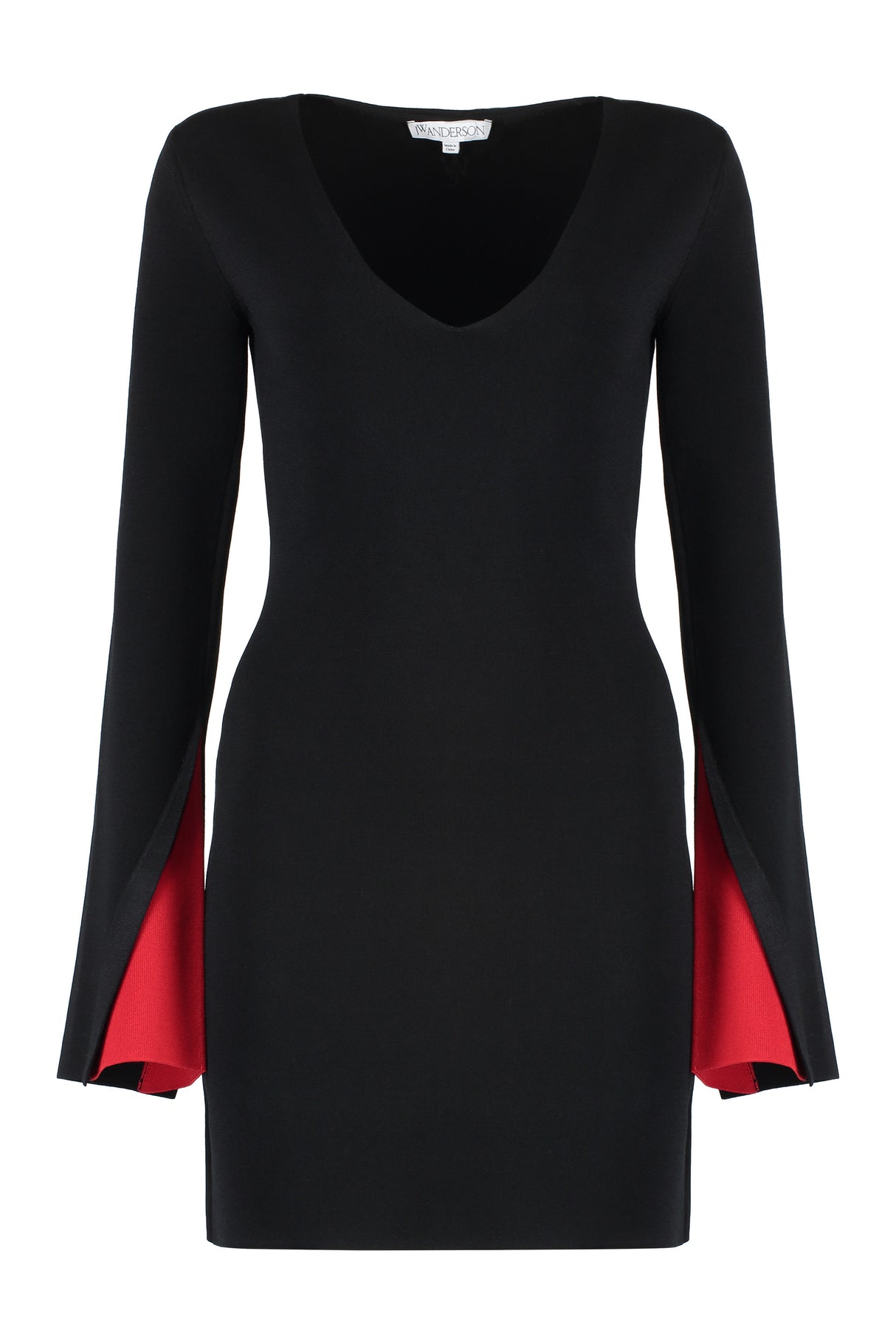 JW ANDERSON Contrast Cuff Fitted Dress