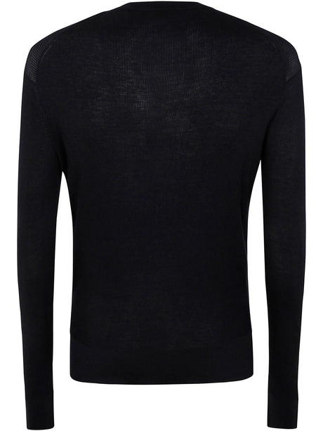 TOM FORD Men's Luxury Knit Henley Top