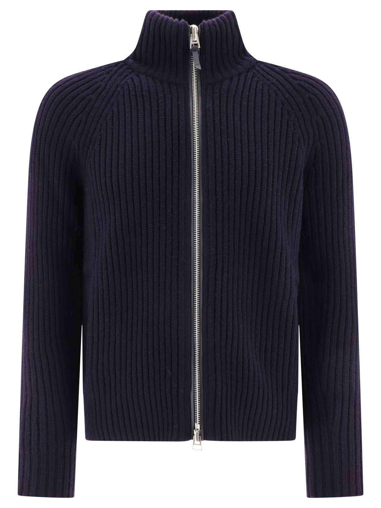 TOM FORD Ribbed Zippered Sweater in Luxe Wool-Cashborne Blend