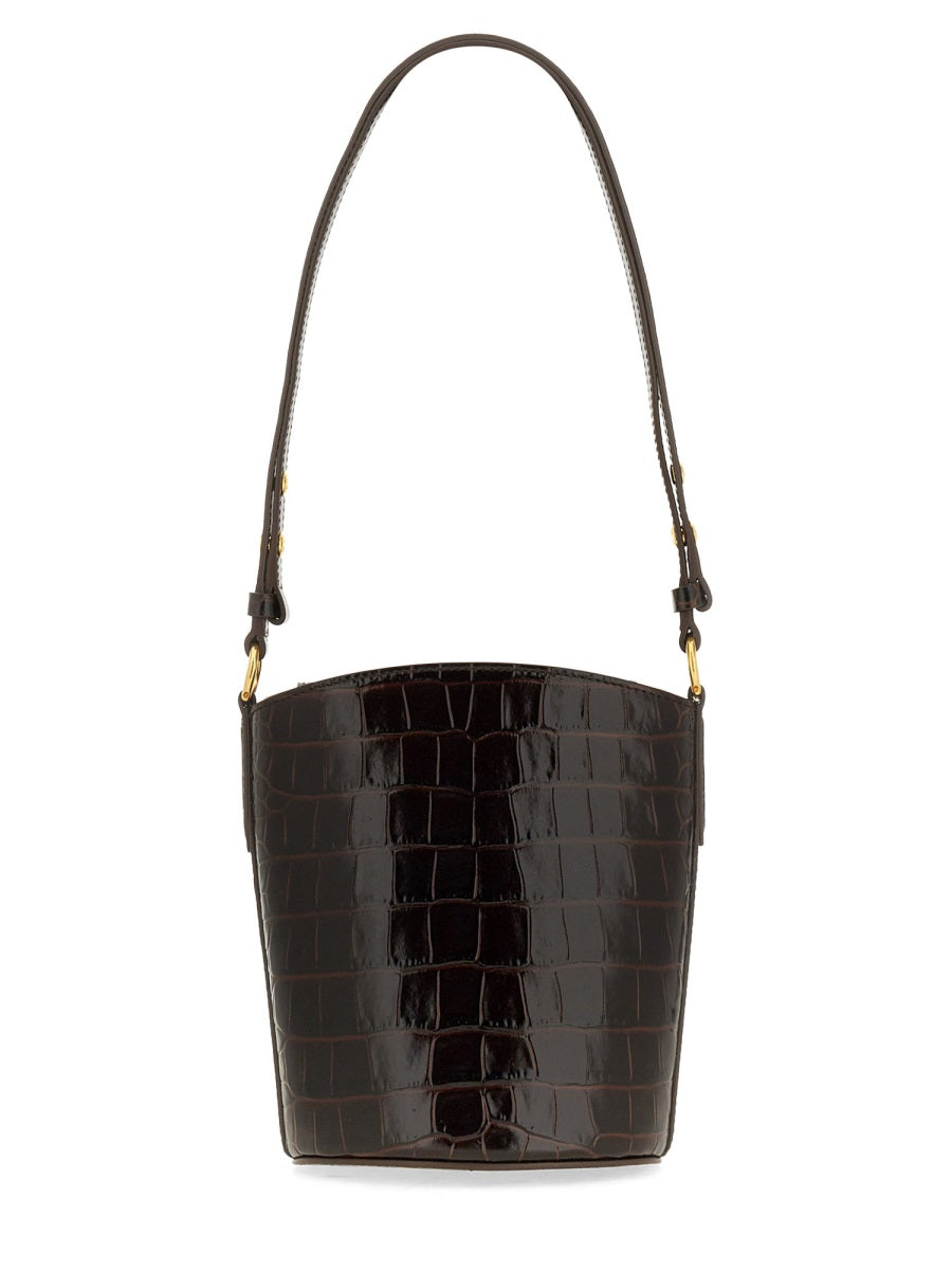 TOM FORD Mini Leather Bucket Handbag