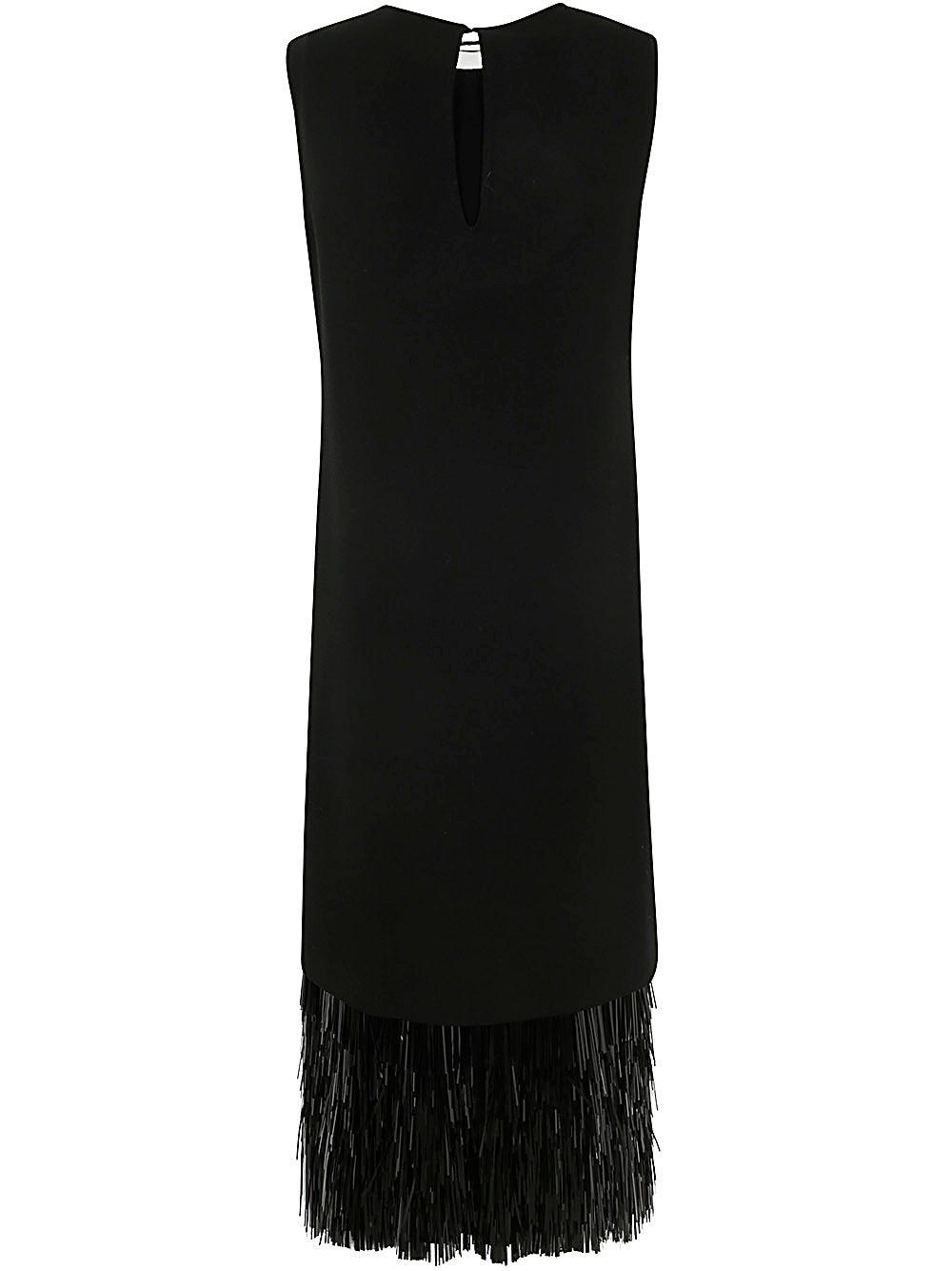 LIVIANA CONTI Elegant Feather-Embellished Dress for Women