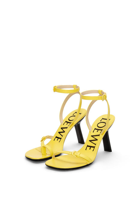 Giày Sandal Choirocchi Aries Petal Stiletto 90 màu AC.Vàng cho mùa Xuân/Hè năm 2024