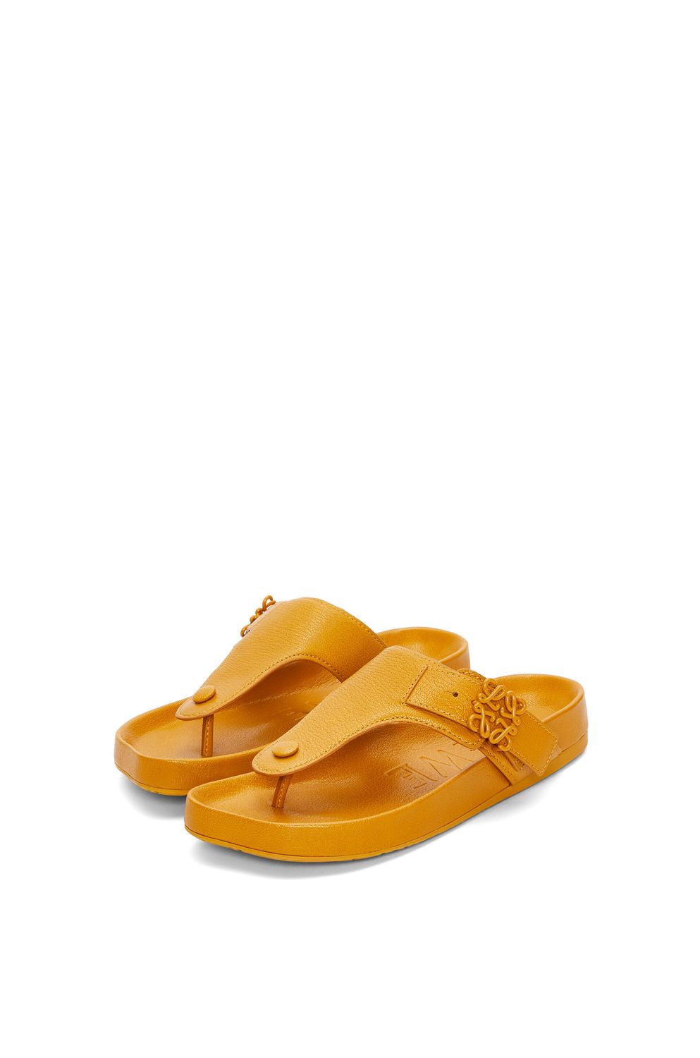 Đồ Sandal Da Dê Vàng & Cam Dành Cho Phụ Nữ SS23