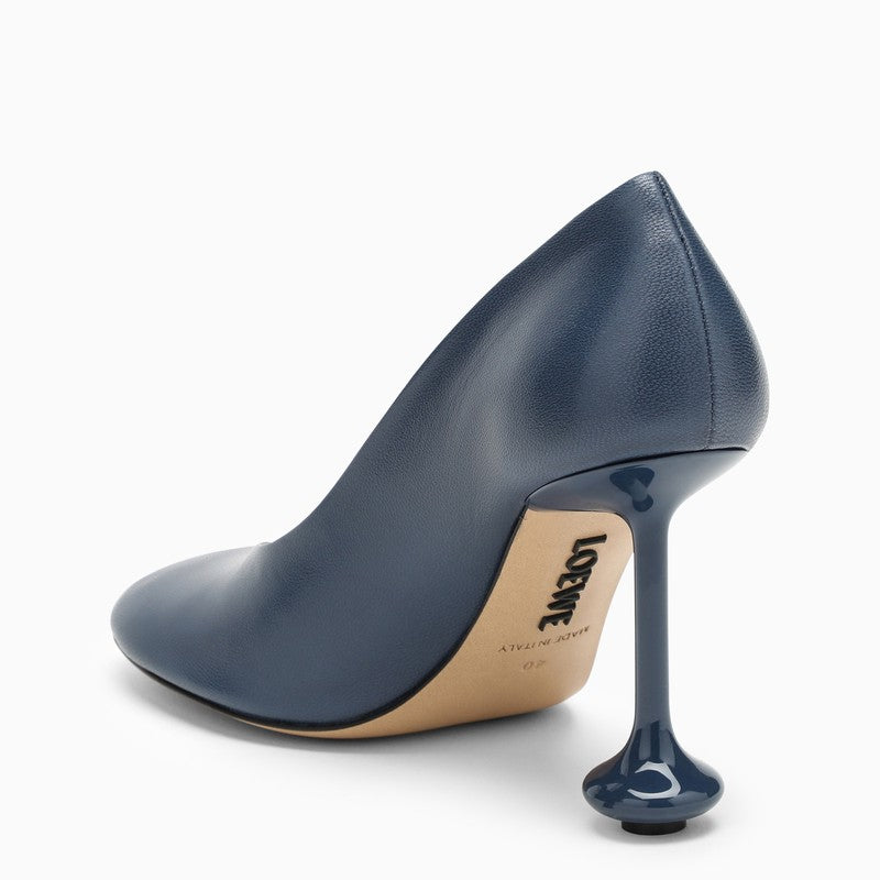 Décolleté Pump Da Denim Xanh Dành Cho Nữ FW23