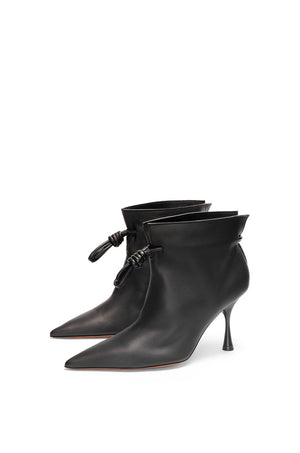 LOEWE Black Leather Flamenco Boots for Women