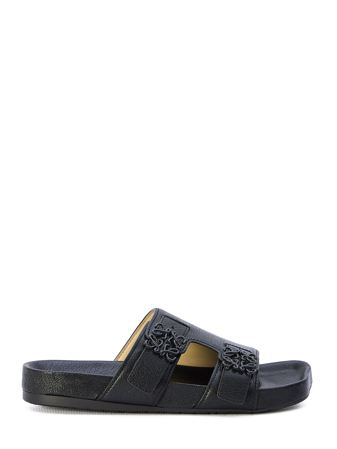 LOEWE Black Slide Sandals for Women in SS24 Collection