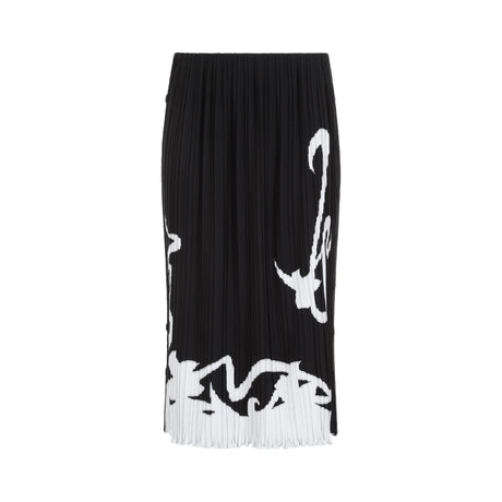 LANVIN Elegant Pleated Midi Skirt