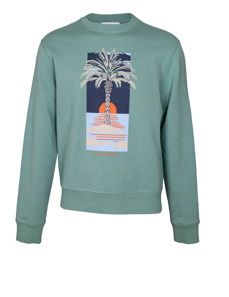 LANVIN Printed Cotton Sweatshirt for Men