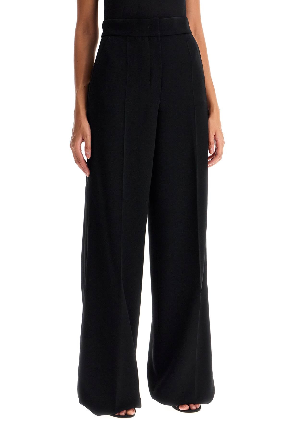 MAX MARA PIANOFORTE Elevated Straight Leg Trousers in Technical Fabric - Size IT 38